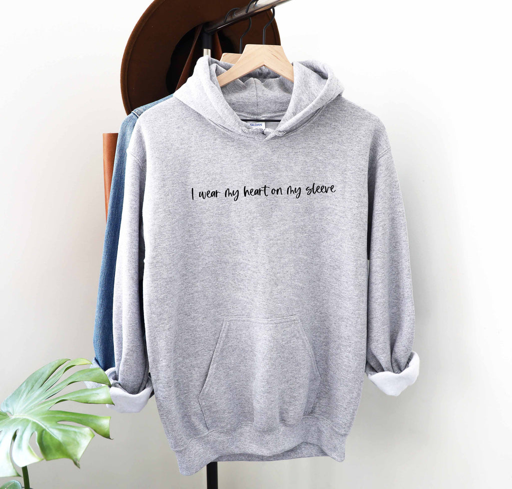 Heart on my sleeve on sale hoodie