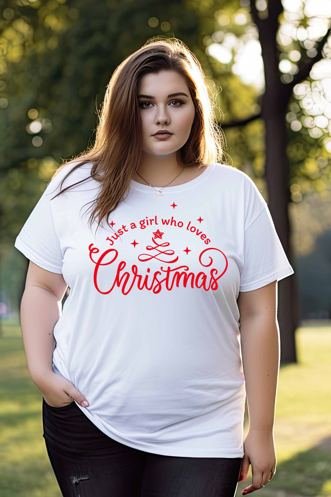 Plus size christmas tees best sale