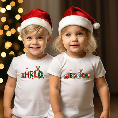 Children's Personalised Christmas theme Top