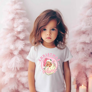 Children's PINK Christmas Vibes Top