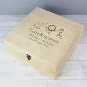 Personalised Large Wooden Keepsake Box - Ooh Darling