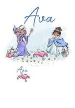 Personalised Cinderella themed Children's Satin Pj's