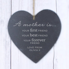 Personalised 'A Mother Is'  Slate Heart Decoration - Ooh Darling