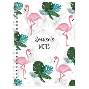 Personalised Flamingo A5 Notebook - Ooh Darling