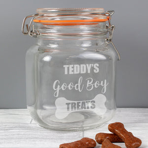 Personalised Treats Glass Kilner Jar - Ooh Darling