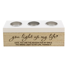 Personalised You Light Up My Life Triple Tea Light Box - Ooh Darling