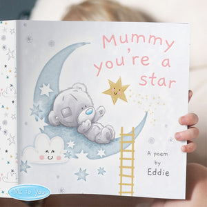 Personalised Tiny Tatty Teddy Mummy You're A Star, Poem Book - Ooh Darling