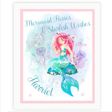 Personalised Mermaid Poster Frame - Ooh Darling