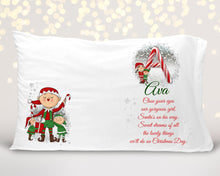 Candy Cane Christmas Eve Pillowcase