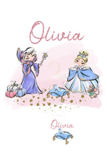Personalised Cinderella themed Children's Satin Pj's
