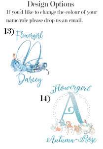 Personalised Lace Robe Alphabet Designs (Children's)