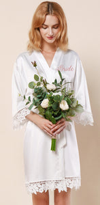 Personalised Lace Robe (ADULTS)