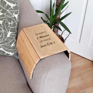 Personalised Wooden Sofa Tray - Ooh Darling