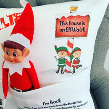 Elf on the Shelf pocket cushion
