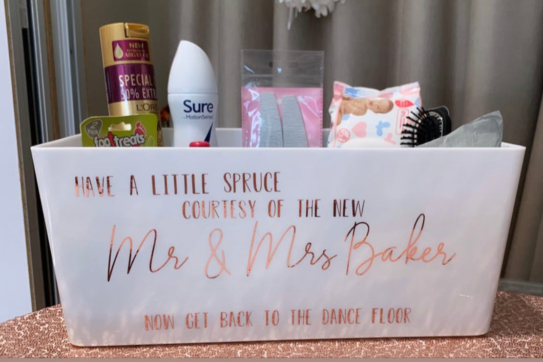 Wedding Toiletry Box (contents not included)