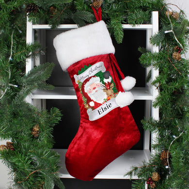 Personalised Red Christmas Santa Stocking - Ooh Darling