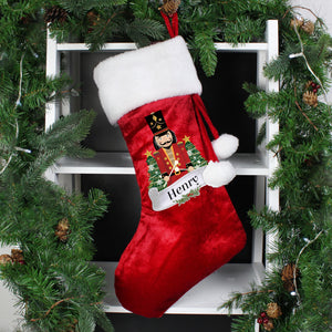 Personalised Red Nutcracker Stocking - Ooh Darling