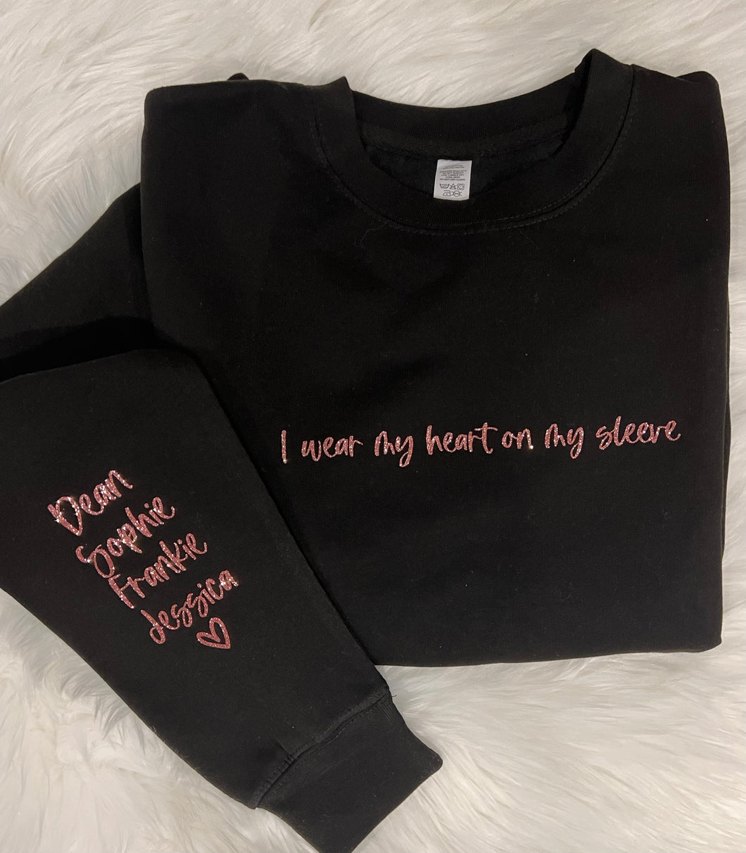 Wearing your heart sales on your sleeve sweater