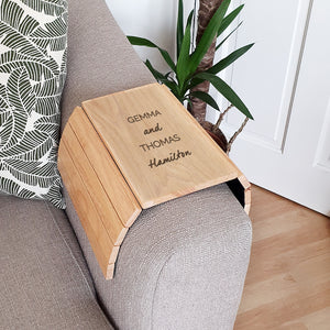 Personalised Wooden Sofa Tray - Ooh Darling