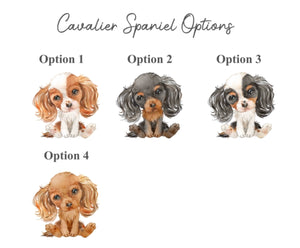 Personalised Dog Children's Satin Pj's - Cavalier Spaniel