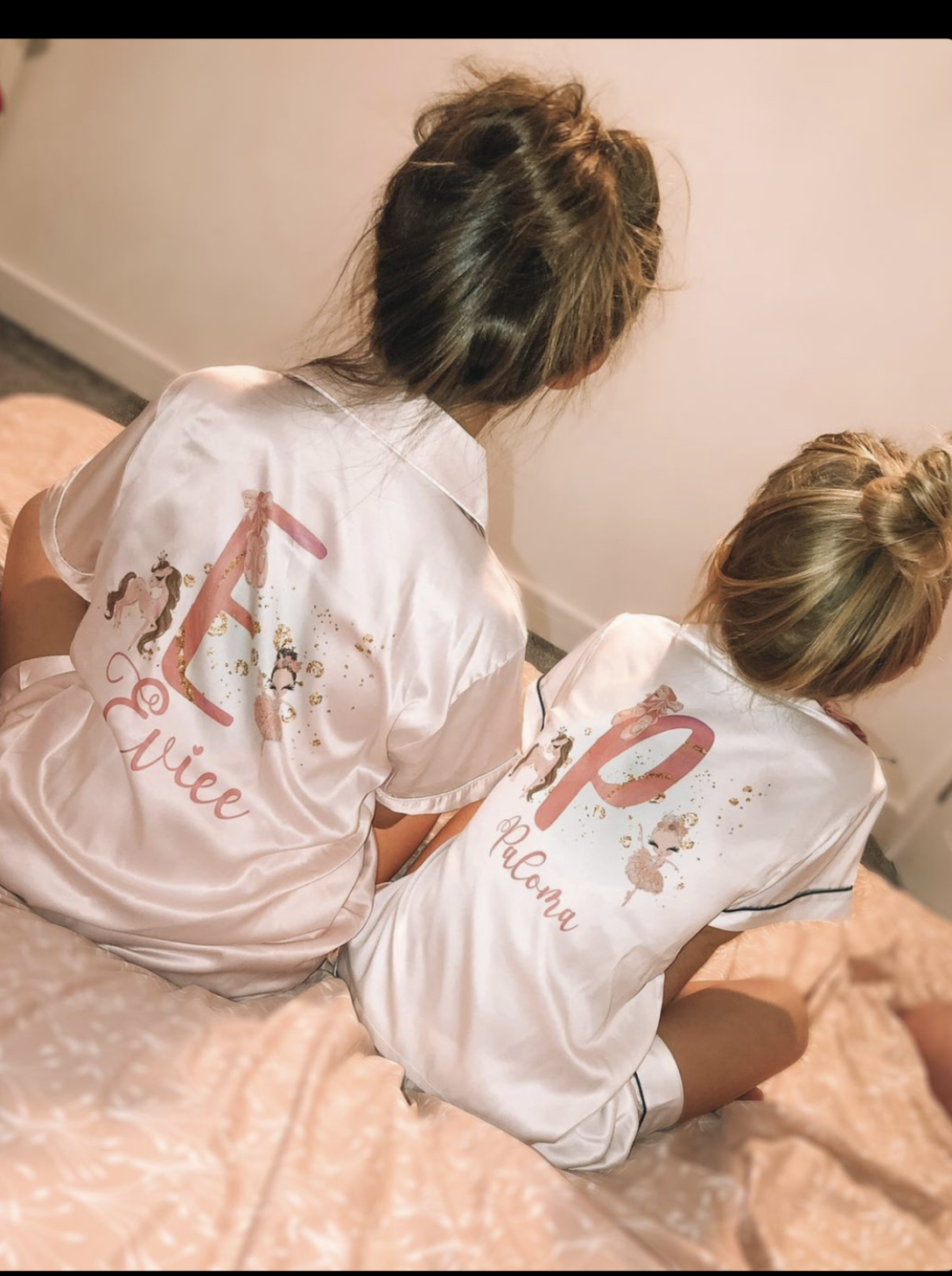 Personalised Unicorn Ballerina Children s Satin Pj s