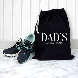 PERSONALISED COTTON FOOTBALL BOOT BAG